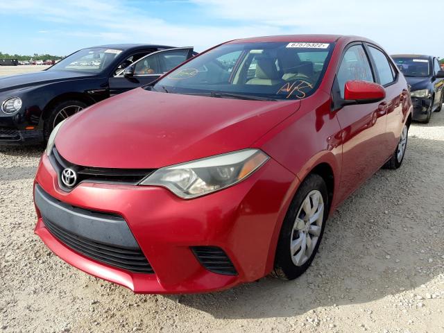 TOYOTA COROLLA L 2014 with VIN 2T1BURHE7EC105424 - Photo from auction