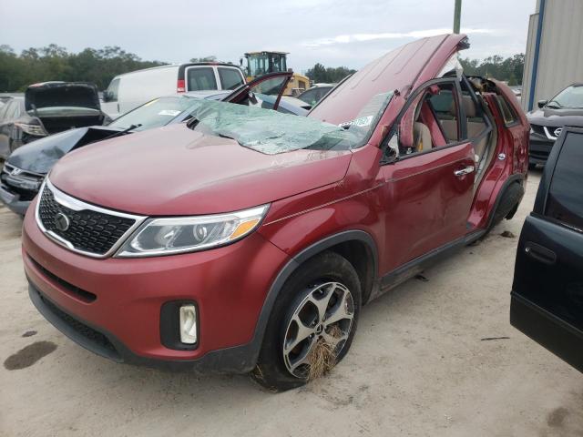 KIA SORENTO LX 2014 with VIN 5XYKT4A73EG426995 - Photo from auction