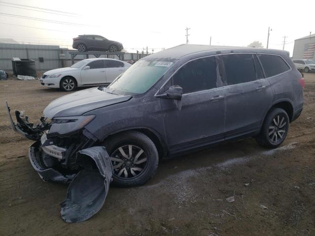 HONDA PILOT EX 2021 with VIN 5FNYF6H35MB068711 - Photo from auction