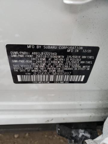 Photo 14 from auction – 2021 SUBARU FORESTER L with VIN JF2SKAUC7MH480897