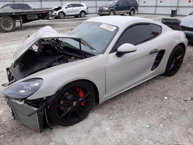 PORSCHE CAYMAN S 2019 with VIN WP0AB2A83KS278736 - Photo from auction