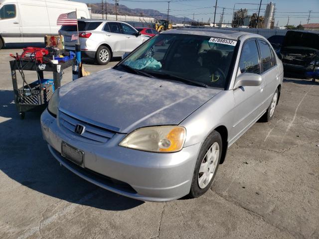 HONDA CIVIC EX 2002 with VIN JHMES267X2S004031 - Photo from auction