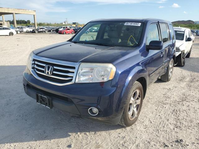HONDA PILOT EXLN 2015 with VIN 5FNYF4H74FB070573 - Photo from auction