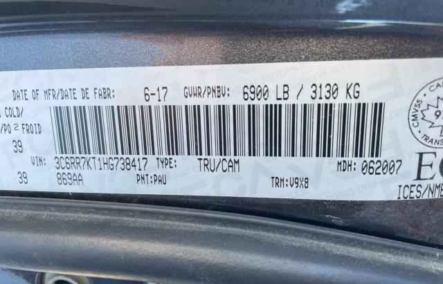 Photo 10 from auction – 2017 RAM 1500 ST with VIN 3C6RR7KT1HG738417