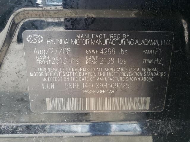 Photo 10 from auction – 2009 HYUNDAI SONATA with VIN 5NPEU46CX9H509225