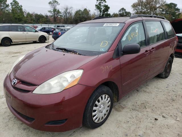 TOYOTA SIENNA 2008 with VIN 5TDZK23C68S163263 - Photo from auction