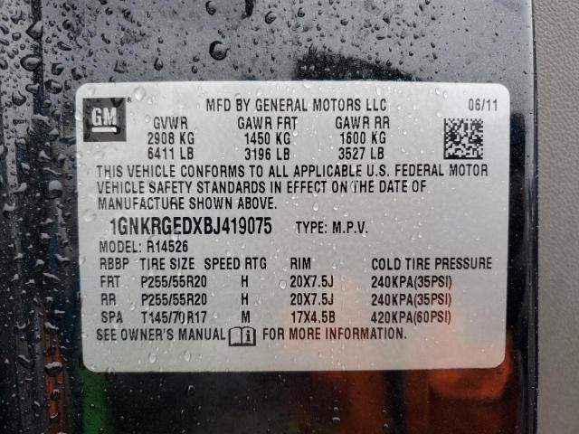 Photo 14 from auction – 2011 CHEVROLET TRAVERSE L with VIN 1GNKRGEDXBJ419075