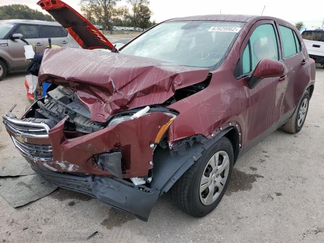CHEVROLET TRAX LS 2016 with VIN 3GNCJKSB6GL245751 - Photo from auction