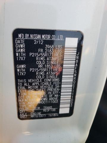 Photo 14 from auction – 2012 NISSAN JUKE S with VIN JN8AF5MR0CT111003