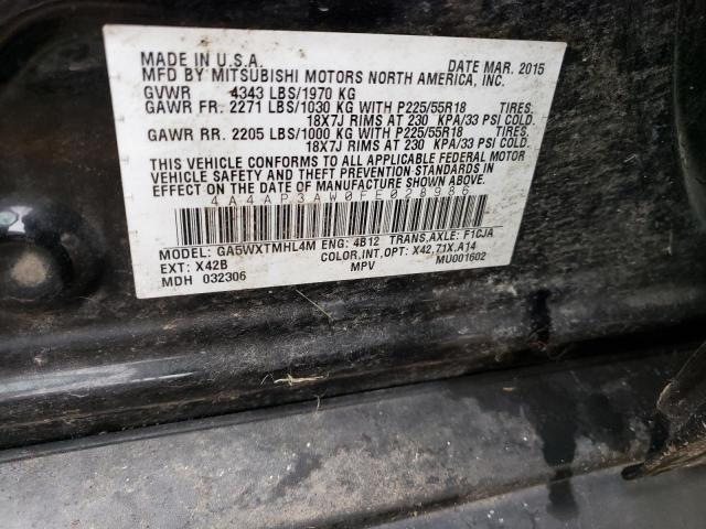 Photo 14 from auction – 2015 MITSUBISHI OUTLANDER with VIN 4A4AP3AW0FE028986