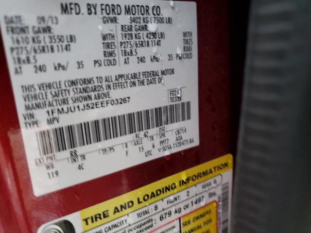 Photo 14 from auction – 2014 FORD EXPEDITION with VIN 1FMJU1J52EEF03267