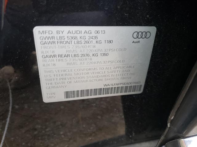 Photo 14 from auction – 2014 AUDI Q5 PREMIUM with VIN WA1LFAFP5EA007883
