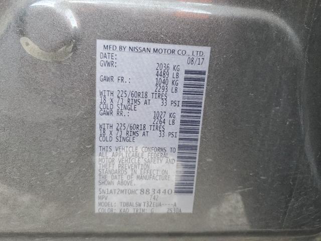Photo 14 from auction – 2017 NISSAN ROGUE S with VIN 5N1AT2MT0HC883440