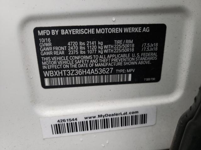 Photo 14 from auction – 2017 BMW X1 XDRIVE2 with VIN WBXHT3Z36H4A53627