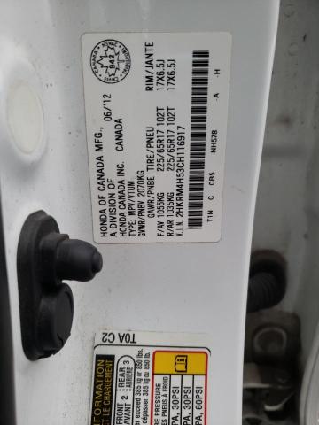 Photo 14 from auction – 2012 HONDA CR-V EX with VIN 2HKRM4H53CH116917