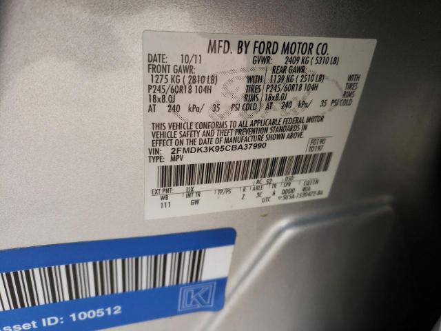 Photo 14 from auction – 2012 FORD EDGE LIMIT with VIN 2FMDK3K95CBA37990