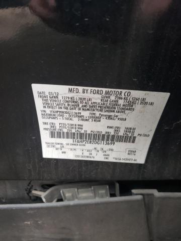 Photo 10 from auction – 2013 FORD TAURUS SEL with VIN 1FAHP2E82DG113699