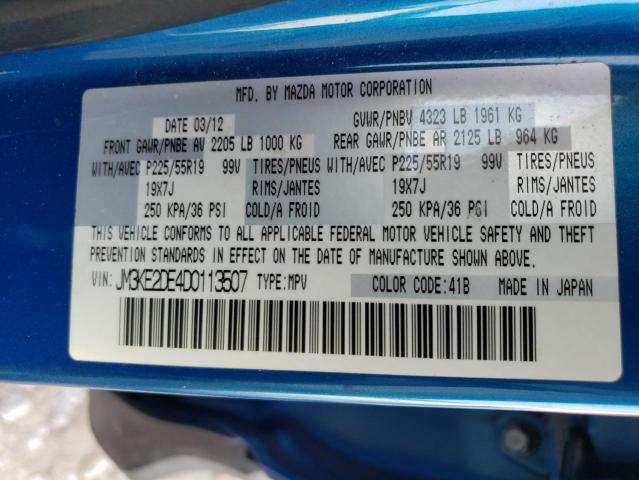 Photo 10 from auction – 2013 MAZDA CX-5 GT with VIN JM3KE2DE4D0113507