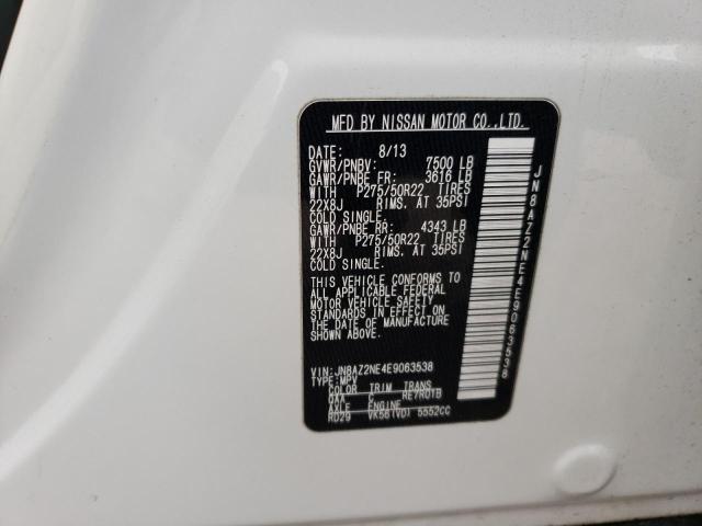 Photo 14 from auction – 2014 INFINITI QX80 with VIN JN8AZ2NE4E9063538