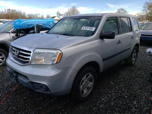HONDA PILOT LX 2012 with VIN 5FNYF4H2XCB077799 - Photo from auction