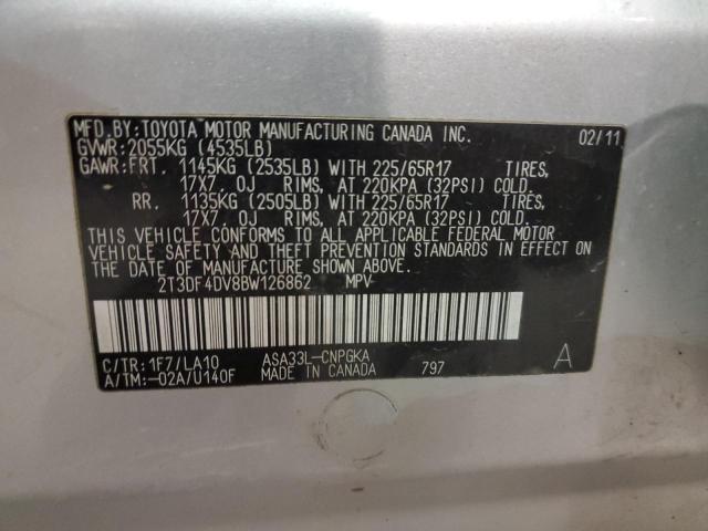 Foto 14 de la subasta – 2011 TOYOTA RAV4 LIMIT con VIN 2T3DF4DV8BW126862