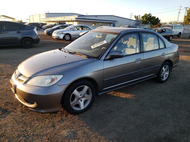 HONDA CIVIC EX 2005 with VIN 2HGES26795H522548 - Photo from auction