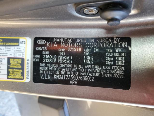 Photo 14 from auction – 2013 KIA SOUL with VIN KNDJT2A59D7636012