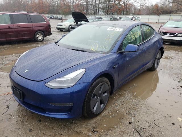 TESLA MODEL 3 2022 with VIN 5YJ3E1EB5NF265195 - Photo from auction