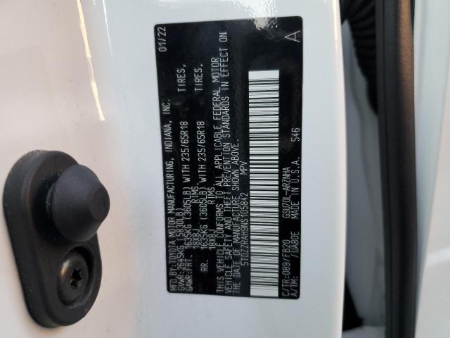 Photo 14 from auction – 2022 TOYOTA HIGHLANDER with VIN 5TDZZRAH9NS105842