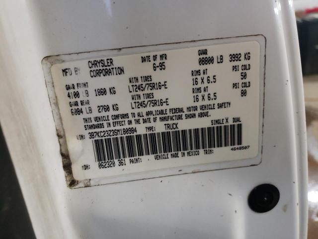 Photo 10 from auction – 1995 DODGE RAM 2500 with VIN 3B7KC23Z3SM180984