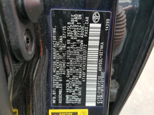 Photo 10 from auction – 2015 TOYOTA CAMRY LE with VIN 4T4BF1FK7FR513772