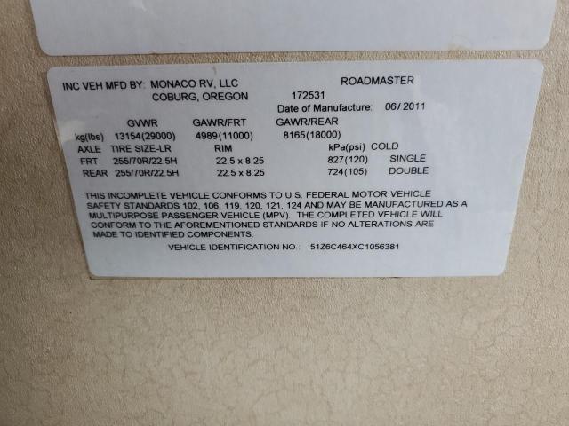 Photo 10 from auction – 2012 ROADMASTER RAIL LF4F with VIN 51Z6C464XC1056381
