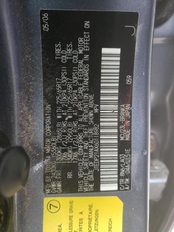 Photo 14 from auction – 2006 TOYOTA HIGHLANDER with VIN JTEDP21AX60118982