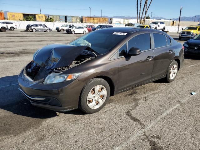HONDA CIVIC LX 2013 with VIN 2HGFB2F57DH567800 - Photo from auction