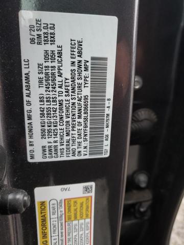 Photo 14 from auction – 2020 HONDA PILOT EXL with VIN 5FNYF6H58LB066595