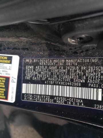 Photo 10 from auction – 2014 TOYOTA CAMRY L with VIN 4T1BF1FK8EU462968