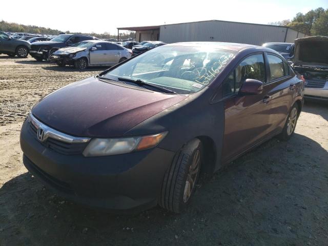 HONDA CIVIC EX 2012 with VIN 2HGFB2F84CH549408 - Photo from auction