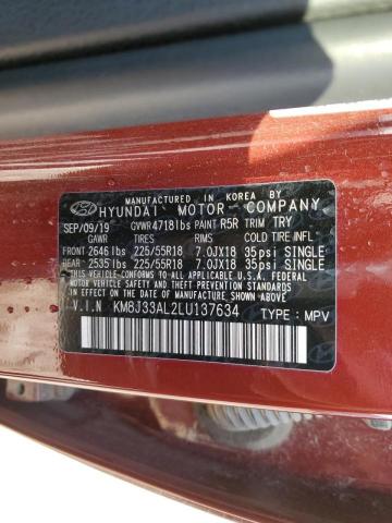 Photo 14 from auction – 2020 HYUNDAI TUCSON LIM with VIN KM8J33AL2LU137634