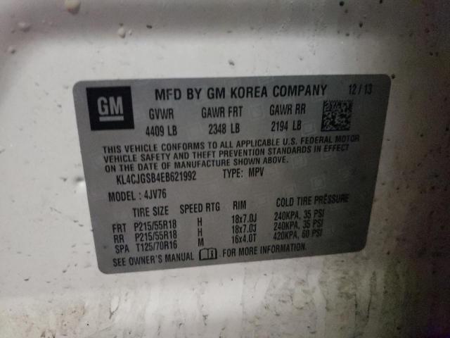 Photo 14 from auction – 2014 BUICK ENCORE with VIN KL4CJGSB4EB621992
