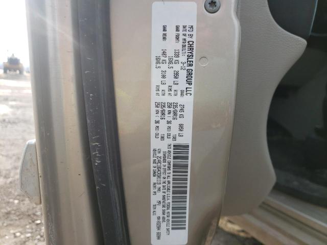 Photo 14 from auction – 2012 CHRYSLER TOWN & COU with VIN 2C4RC1BG4CR301119