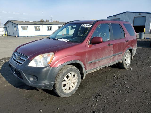 HONDA CR-V EX 2006 with VIN JHLRD78806C805327 - Photo from auction