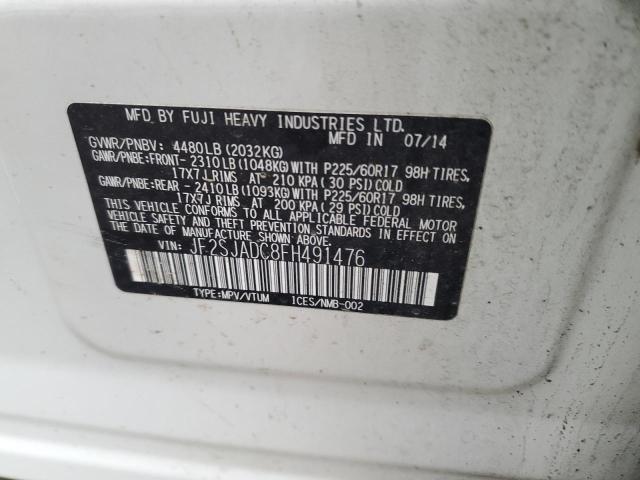 Photo 14 from auction – 2015 SUBARU FORESTER 2 with VIN JF2SJADC8FH491476