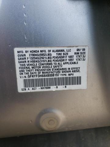 Photo 14 from auction – 2010 HONDA PILOT EXL with VIN 5FNYF3H68AB008197