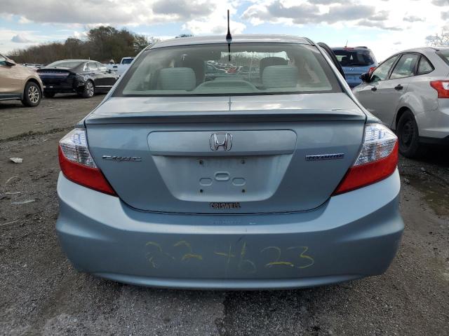 Photo 6 from auction – 2012 HONDA CIVIC HYBR with VIN JHMFB4F25CS006548