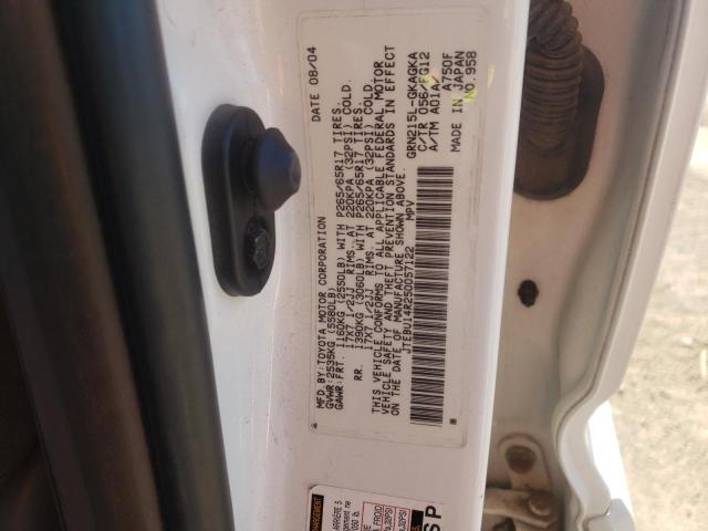 Photo 14 from auction – 2005 TOYOTA 4RUNNER SR with VIN JTEBU14R250057122