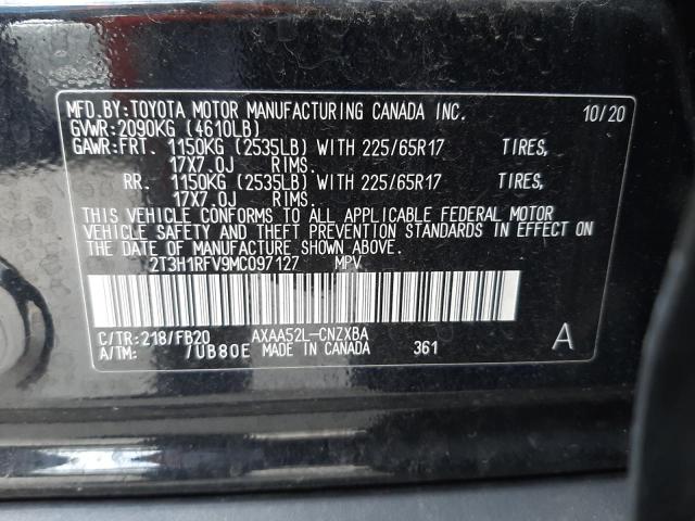 Photo 14 from auction – 2021 TOYOTA RAV4 LE with VIN 2T3H1RFV9MC097127