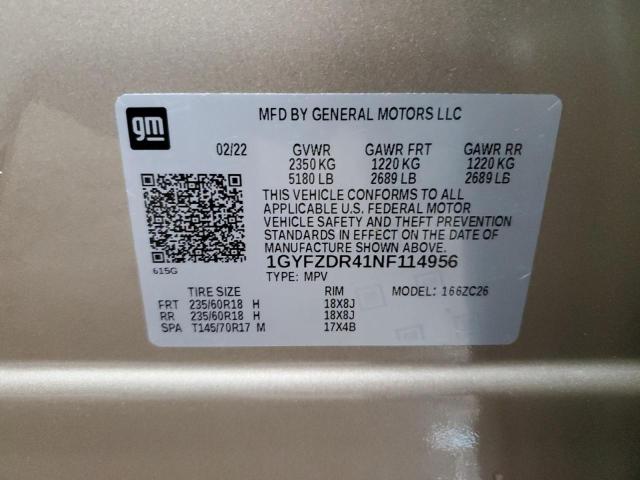 Photo 14 from auction – 2022 CADILLAC XT4 PREMIU with VIN 1GYFZDR41NF114956