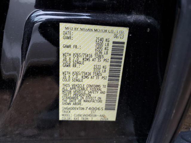 Photo 14 from auction – 2013 NISSAN FRONTIER S with VIN 1N6AD0EV7DN740065
