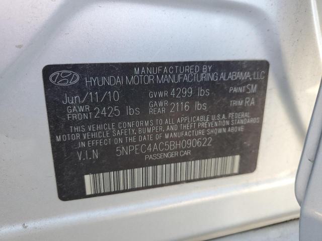 Photo 10 from auction – 2011 HYUNDAI SONATA SE with VIN 5NPEC4AC5BH090622