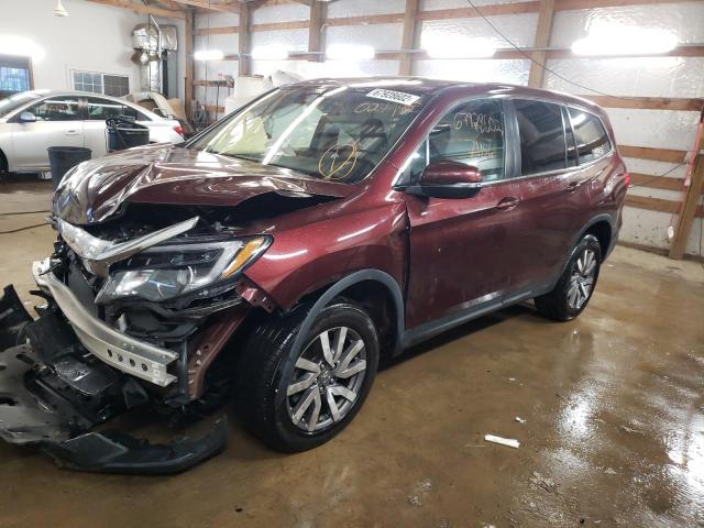 HONDA PILOT EX 2019 with VIN 5FNYF6H3XKB027942 - Photo from auction